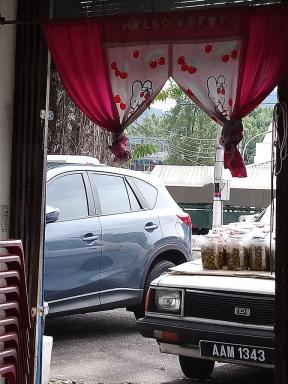 curtain&bottles